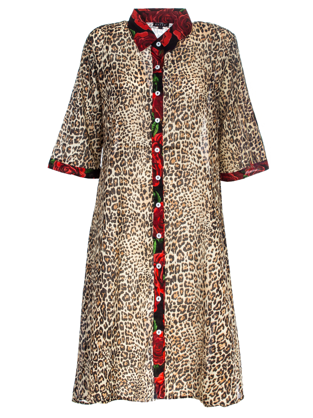 KAFTAN ANIMALIER AND ROSES,2 TG